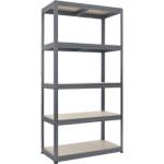 Carmen Метален стелаж STAR 180x90x45 см, до 350 кг на рафт - сив - mebeli-nikol