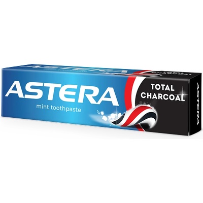 ASTERA Active+ Total Charcoal Паста за зъби с активен въглен, 100мл
