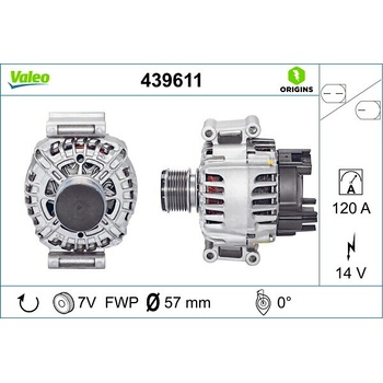 Alternátor VALEO 439611