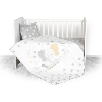 Lorelli Спален комплект Lorelli - Cosy, 3 части, ранфорс, сив (10420014701)