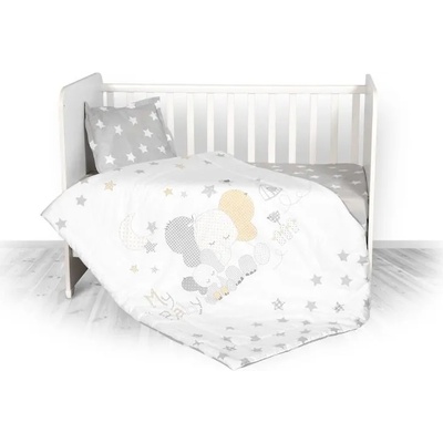 Lorelli Спален комплект Lorelli - Cosy, 3 части, ранфорс, сив (10420014701)