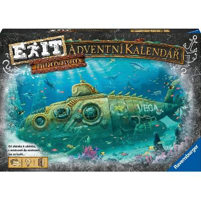 RAVENSBURGER EXIT Úniková hra - Adventný kalendár: Potopená ponorka