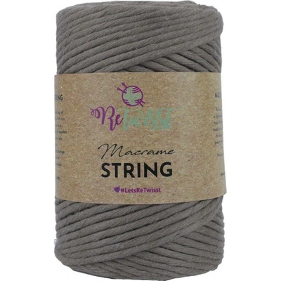 ReTwisst Macrame String 5 mm 09 kávově hnědá