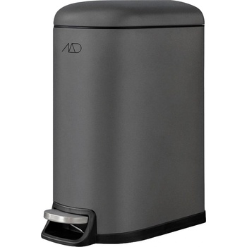 Mette Ditmer Тъмносиво метално кошче за боклук с педал 10 l Walther - Mette Ditmer Denmark (WALBIN97)