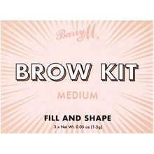 Barry M Brow Kit set a paletka na obočie Medium 4,5 g