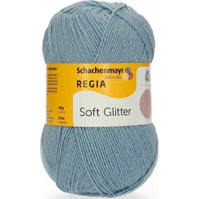 Regia 4-Ply Soft Glitter 50 Světle modrá