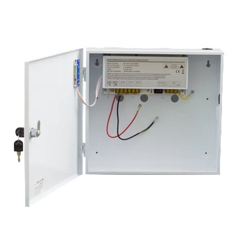 SDC sdc-12-10b Захранване 12v 10a с ups в Голям Метален Шкаф (sdc-12-10b)