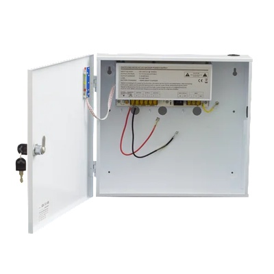 SDC sdc-12-10b Захранване 12v 10a с ups в Голям Метален Шкаф (sdc-12-10b)