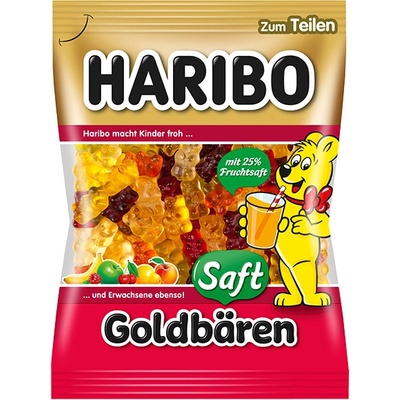 Haribo Goldbären Saft ovocné želé 80 g