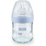 Nuk Стъклено шише NUK Nature Sense - TC, Softer, 0+ месеца, 120 ml, Сини самолети (10747122)