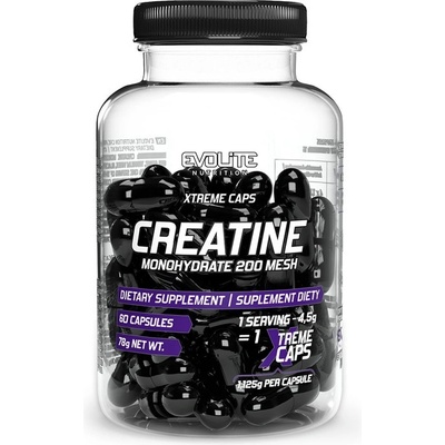 EVOLITE NUTRITION Creatine Monohydrate Xtreme 60 kapsúl