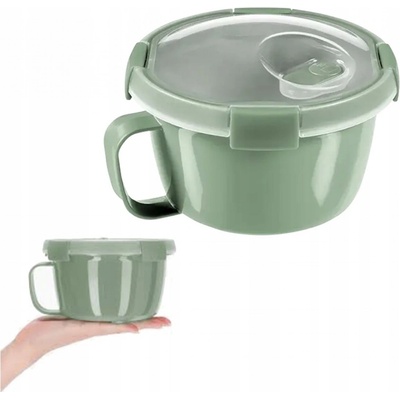 Curver Dóza Smart to go Eco jemná zelená 9,6x15,7x15,7 cm s uškom 0,9L