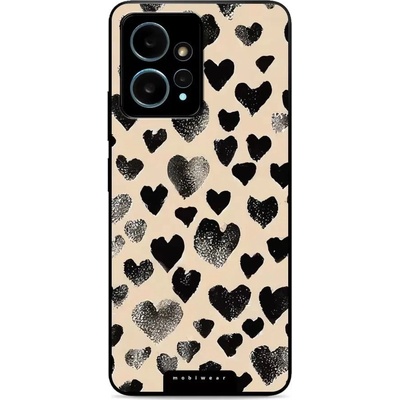 Mobiwear Glossy - Xiaomi Redmi Note 12 4G - GA51G Černá srdíčka