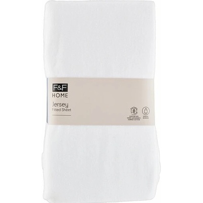 F&F Home Easy Care White napínacia plachta 180x200x25