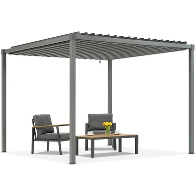 Garden Point pergola na terasu Madeira 3x3m Antracitová