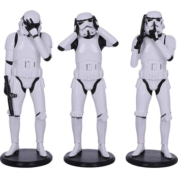 Nemesis Now Комплект Статуетки Nemesis Now Star Wars: Original Stormtrooper - Three Wise Stormtroopers, 14 cm