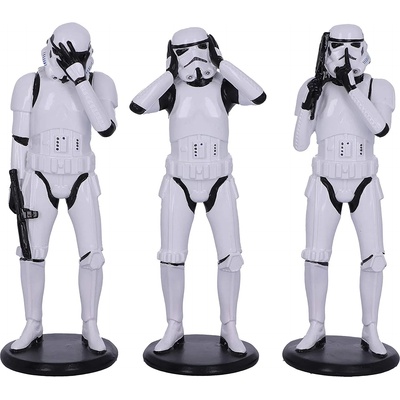 Nemesis Now Комплект Статуетки Nemesis Now Star Wars: Original Stormtrooper - Three Wise Stormtroopers, 14 cm