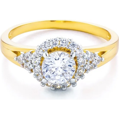 SAVICKI Пръстен savicki: двуцветно злато, кубичен цирконий