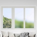 vidaXL Статично прозорчно фолио Матов сив 90 x 1000 cm ПВЦ (3394685)