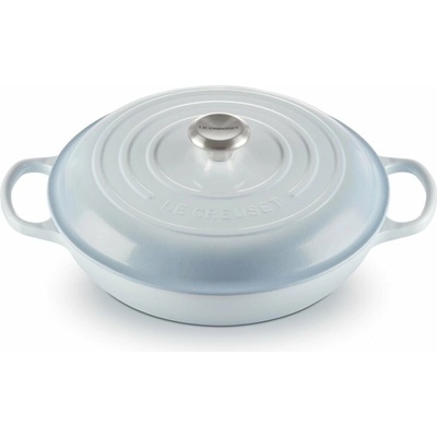 Le Creuset 21180304202430 Hrnec Gourmet Signature nízký 30 cm světle modrý