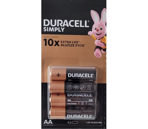Duracell Basic AA 4ks 10PP100001