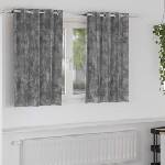 Pure Line Home Кадифени завеси в цвят тъмносив с метални халки, 2 бр. , 140 x 140 см