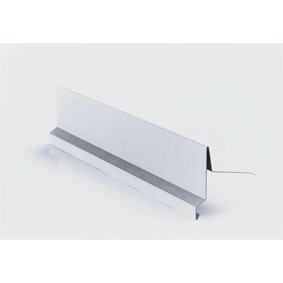Závětrná lišta klasik horní s okapnicí r.š.333mm Al Hliník přírodní dl.2m