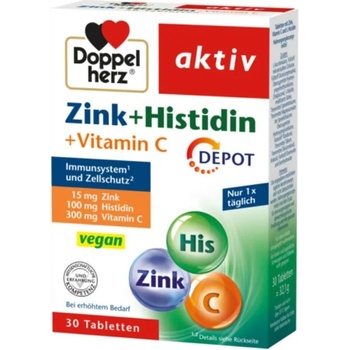 Doppelherz Aktiv Zink + Histidin + Vitamin C, 30 таблетки