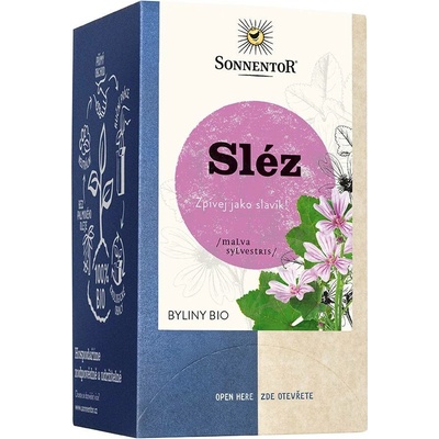 Sonnentor Sléz BIO porcovaný bylinný čaj 18 x 1,5 g