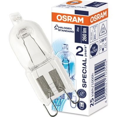 Osram Špeciálna žiarovka Oven Pin G9/25 W 260 lm farba teplá biela