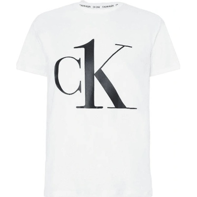 Calvin Klein dámské tričko QS6436E S S Crew Neck S biela