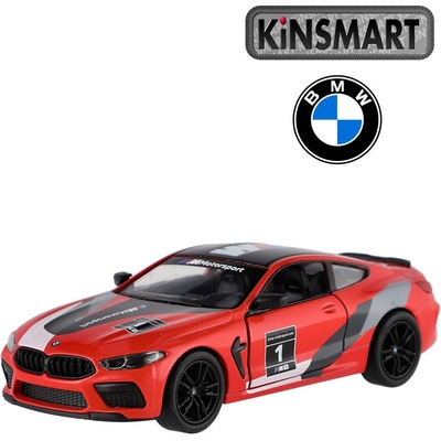 Kinsmart BMW M8 Competition Coupé červené 1:38