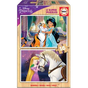 Image 1 of Educa - Puzzle 2x16 Princess - 1 - 39 piese