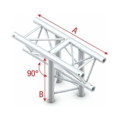 TRUSS PT30-018 T Cross Vertical 3 Way Apex Down Incl. Connectors