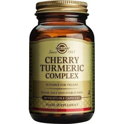 Solgar Хранителна добавка Куркума & Череша , Solgar Cherry Turmeric Complex, 60caps