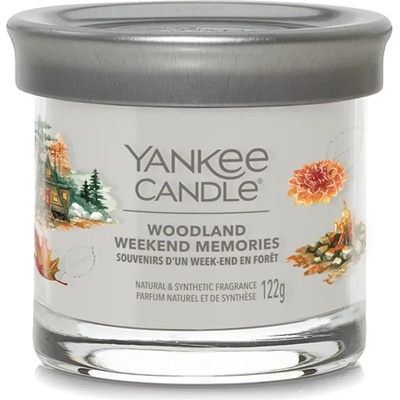 Yankee Candle Woodland Weekend Memories малка чаша с надпис 122 гр