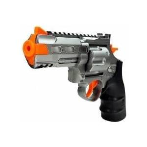 LEAN Toys Police Kit Revolver 20cm Badge Holster Whistle Sound Light Effects