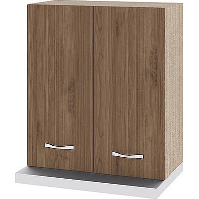 ИРИМ Горен шкаф с две врати за вграден аспиратор Сити МО-13 мока / орех адмирал 60 см