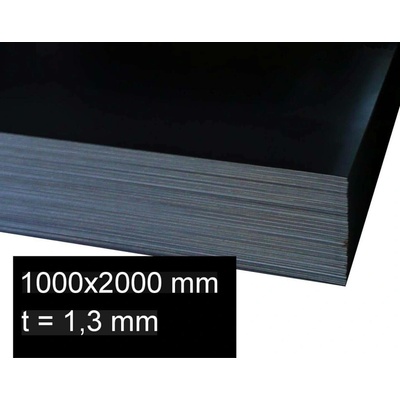 Plech černý válcovaný za studena 1,3 mm (1×2 m)