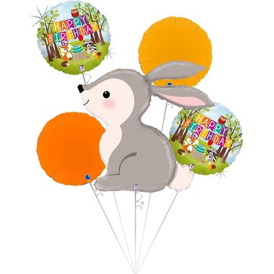 PartyDeco Set králíček HB fóliové balónky nafukovací