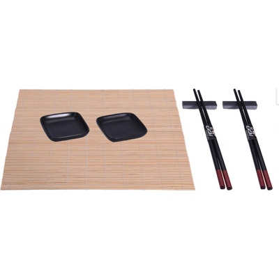 Excellent Houseware Set na sushi 7 prvků černá barva