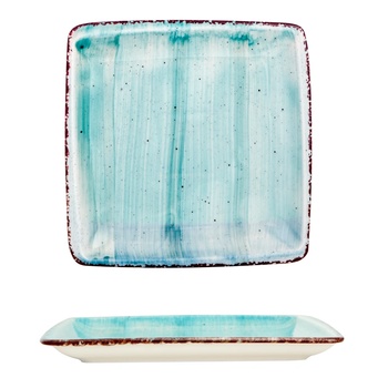Image 1 of Gural Porselen - Turquoise Квадратна чиния 19x19cm. (NBNORD19X19DU50TM) (0180473)