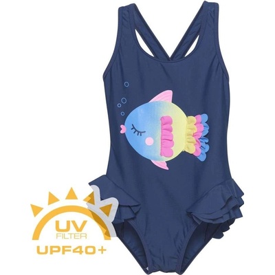 Color Kids Swimsuit W.Application dark denin