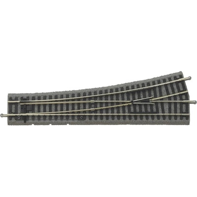 Piko H0 výhybka levá 239 mm 15° s podložím 55420