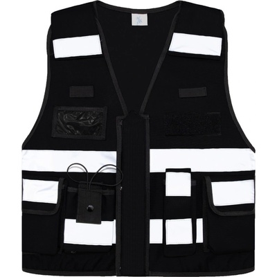 Korntex Bonn reflexná vesta pre špeciálne jednotky KX040 Black