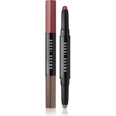 Bobbi Brown Long-Wear Cream Shadow Stick Duo očné tiene v ceruzke duo Bronze Pink / Espresso 1,6 g