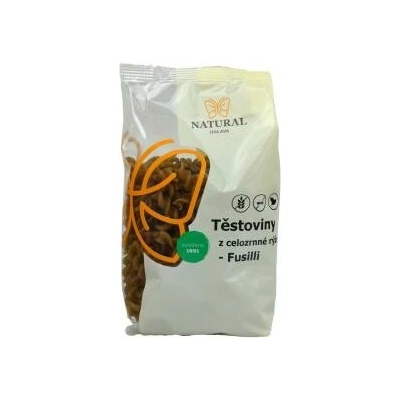 Natural Cestoviny z celozrnnej ryže bez lepku Fusilli 250 g