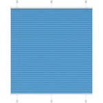 vidaXL Плисирана щора Синя 120x150 cm Ширина на плата 119, 4 cm (4015198)