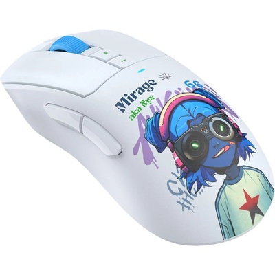 Мишка A4tech Bloody R73 Pro Nyx Mirage, оптична(2000dpi), безжична, USB, бяла (R73PRO-MIRAGE)