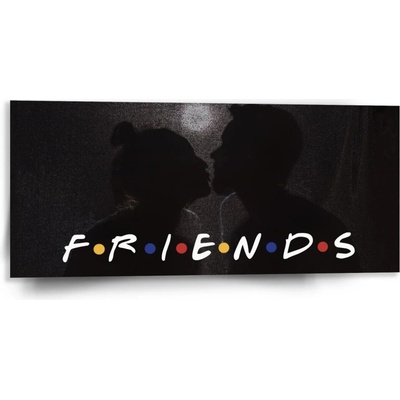Sablio Obraz Seriál Priatelia FRIENDS Bozk - 110x50 cm